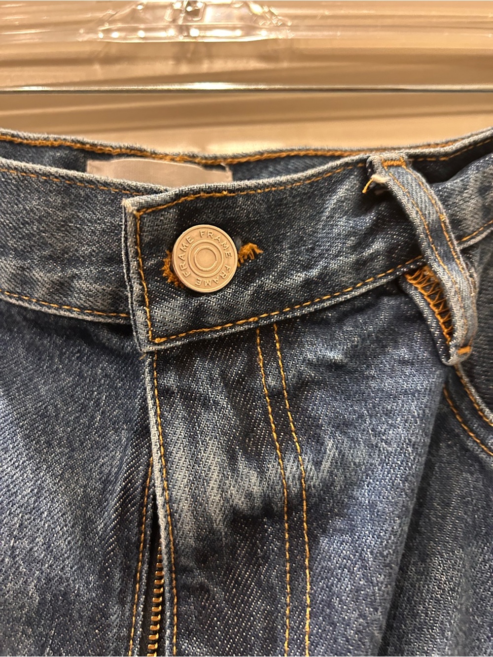 Frame Denim Two-Tone Blue Bootcut - Picture 3 of 11